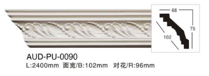PU 雕花角线 面宽102mm（AUD-PU-0090）