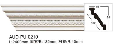 PU 雕花角线 面宽132mm（AUD-PU-0210）
