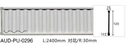 PU 雕花平面线 面宽120mm（AUD-PU-0296）