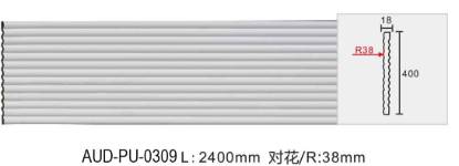 Picture of Carved PU Flat Moulding 400mm Face (AUD-PU-0309)