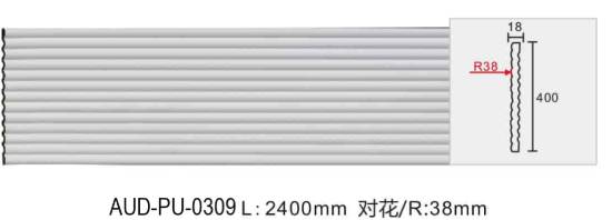 PU 雕花平面线 面宽400mm（AUD-PU-0309）