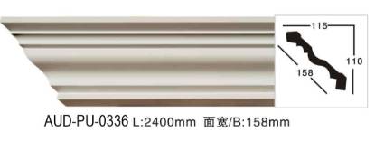 Picture of Plain PU Crown Moulding 158mm Face (AUD-PU-0336)