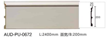 PU 素面平面线 面宽200mm（AUD-PU-0672）