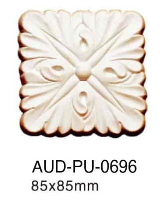 PU 雕花转角花 85×85mm（AUD-PU-0696）