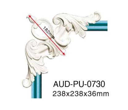 PU 素面转角花 238×238×36mm（AUD-PU-0730）