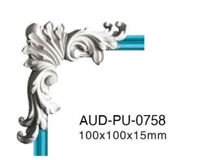 PU 素面转角花 100×100×15mm（AUD-PU-0758）
