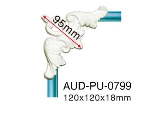 PU 素面转角花 120×120×18mm（AUD-PU-0799）