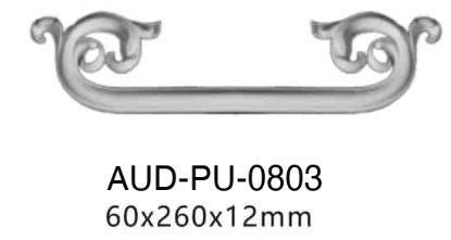 PU 素面转角花 60×260×12mm（AUD-PU-0803）