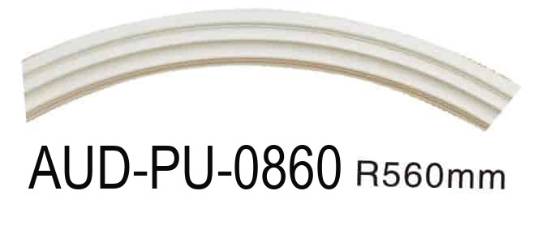 PU 素面转角花 外径1120×1/4弧（AUD-PU-0860）