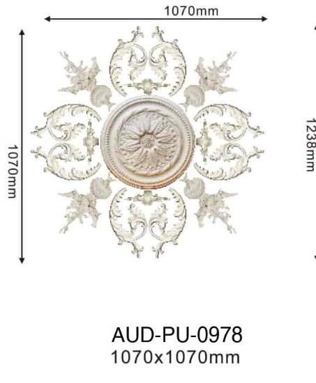 PU 法式组合灯座整套 直径1070mm（AUD-PU-0978）