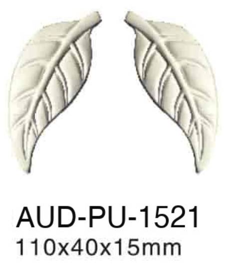 PU 饰花 高110×宽40×厚15mm（AUD-PU-1521）