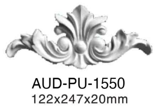 PU 饰花 122×247×20mm（AUD-PU-1550）