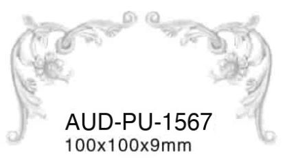 PU 饰花 100×100×9mm（AUD-PU-1567）