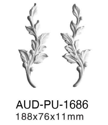 PU 饰花 188×76×11mm（AUD-PU-1686）