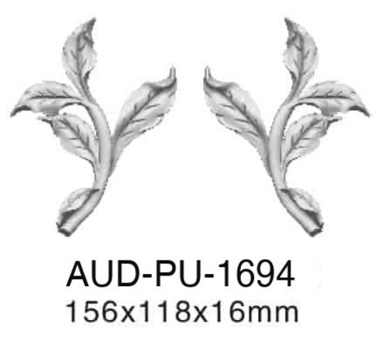 PU 饰花 156×118×16mm（AUD-PU-1694）