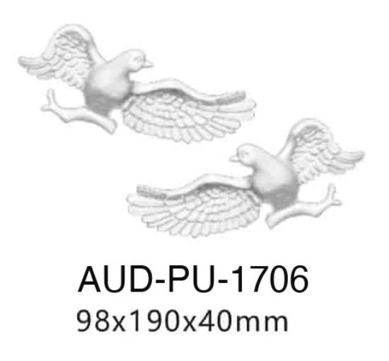 PU 饰花 98×190×40mm（AUD-PU-1706）