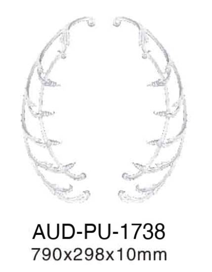 PU 饰花 790×298×10mm（AUD-PU-1738）