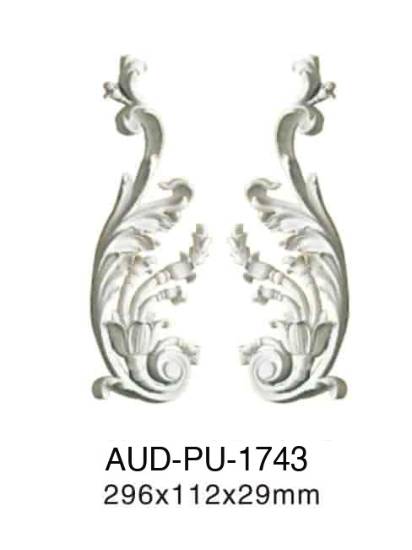 PU 饰花 高296×宽112×厚29mm（AUD-PU-1743）