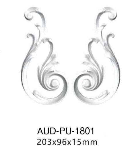 PU 饰花 203×96×15mm（AUD-PU-1801）