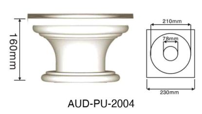 PU 圆形罗马柱 高160×宽230mm（AUD-PU-2004）