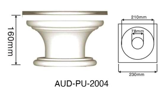 PU 圆形罗马柱 高160×宽230mm（AUD-PU-2004）