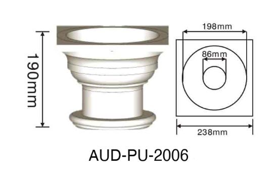 PU 圆形罗马柱 高190×宽238mm（AUD-PU-2006）