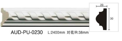 PU 雕花平面线 面宽30mm（AUD-PU-0230）