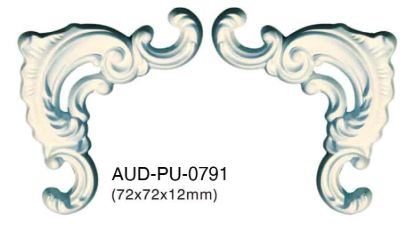 PU 素面转角花 72×72×12mm（AUD-PU-0791）
