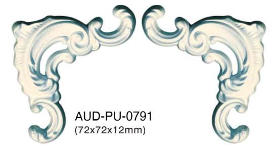 PU 素面转角花 72×72×12mm（AUD-PU-0791）