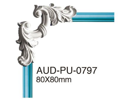 PU 素面转角花 80×80mm（AUD-PU-0797）
