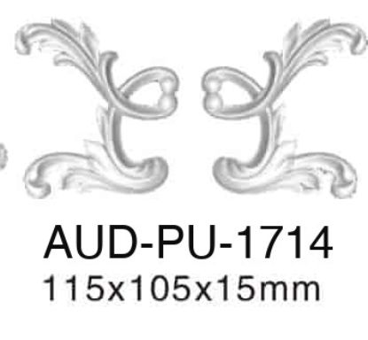 PU 饰花 115×105×15mm（AUD-PU-1714）