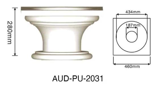 PU 圆形罗马柱 高280×宽460mm（AUD-PU-2031）