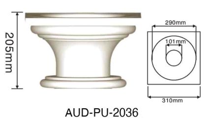 PU 圆形罗马柱 高205×宽310mm（AUD-PU-2036）