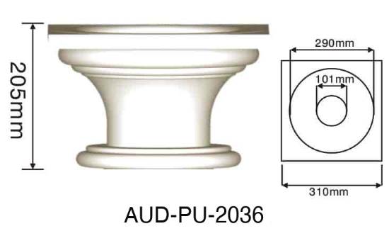 PU 圆形罗马柱 高205×宽310mm（AUD-PU-2036）