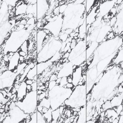 1200x2400 Gloss Sintered Stone Slab, Luxury Marble Look, Continuous Vein, Wall and Floor