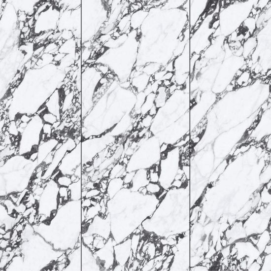 Picture of 1200x2400 Gloss Sintered Stone Slab, Luxury Marble Look, Continuous Vein, Wall and Floor