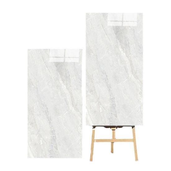 Picture of 750x1500 Soft Matte Velvet Marble Look Porcelain Floor Tile, Wear-Resistant