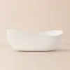 Bathroom Stone Resin Oval Vessel Sink Modern Art Sink Matte White with Pop Up Drain