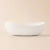 Bathroom Stone Resin Oval Counter Top Basin Glossy White with Pop Up Waste
