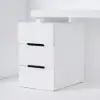 Mular 120 cm Rectangular Warm White Desk with 3 Drawers