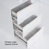 Mular 120 cm Rectangular Warm White Desk with 3 Drawers