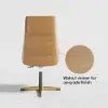 Beige PU Leather High Back Swivel Executive Office Chair with Adjustable Height
