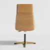 Black PU Leather High Back Swivel Executive Office Chair with Adjustable Height