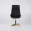 Black PU Leather High Back Swivel Executive Office Chair with Adjustable Height