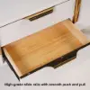 Aro Modern White Rectangular Coffee Table with Storage of Drawers & Doors in Gold
