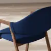 Modern Blue Linen Dining Chair with Upholstered, 2 Pieces