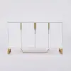 Aro 150 cm White Wood Sideboard with Cabinets & Adjustable Shelves