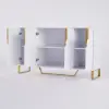 Aro 150 cm White Wood Sideboard with Cabinets & Adjustable Shelves