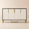 Aro 150 cm White Wood Sideboard with Cabinets & Adjustable Shelves