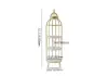 Modern Bird Cage Shaped Plant Flower Stand Bathroom Storage Tower Gold Bookcase